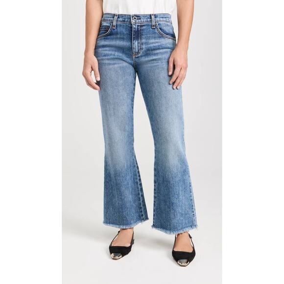 ASKK NY Petite Geek Flared Leg Jeans in Tracker 26 - Picture 1 of 4
